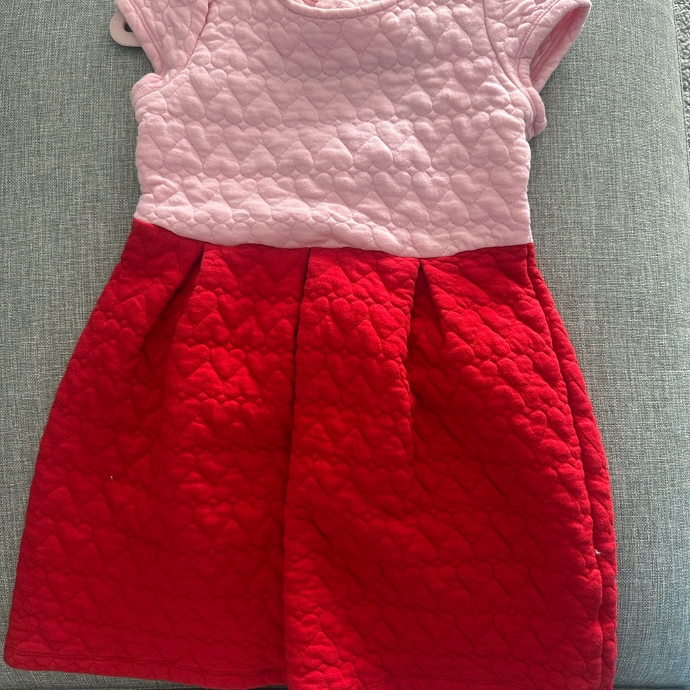 Heart Pink and Red Kids Dress